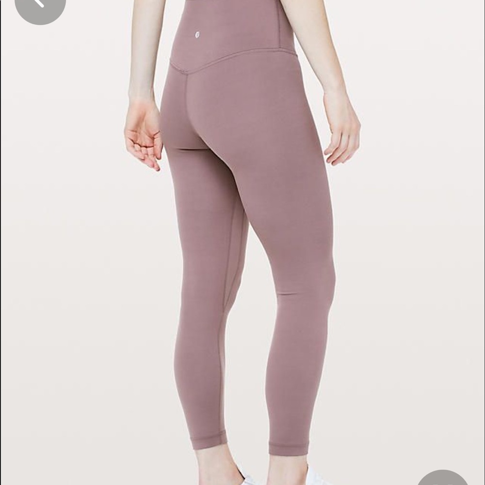 Lululemon Aligns Antique Bark 28” Size 4